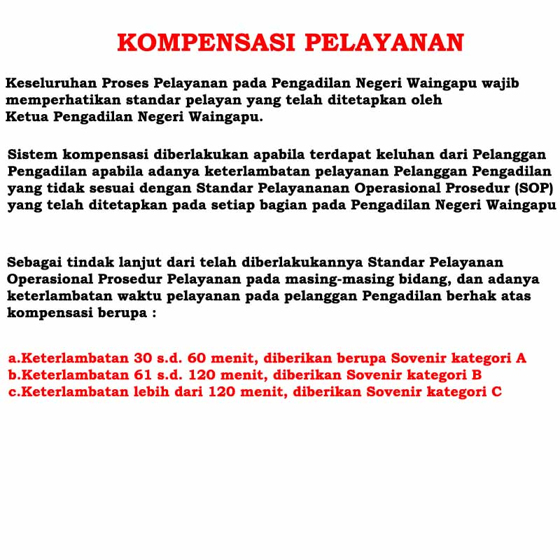 Kompensasi Pelayanan 2026