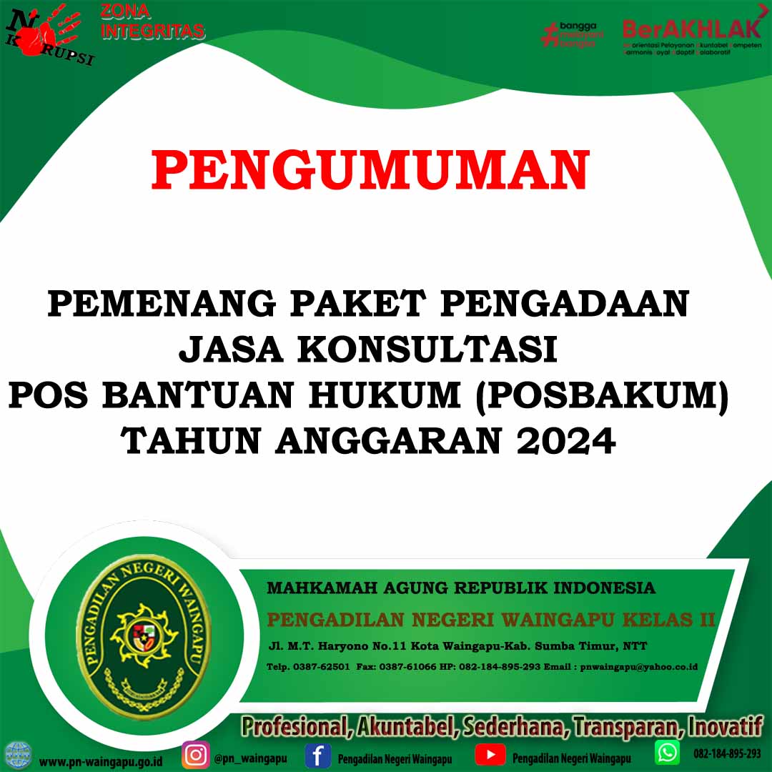 20231213 Pengumuman Pemenang Posbakum